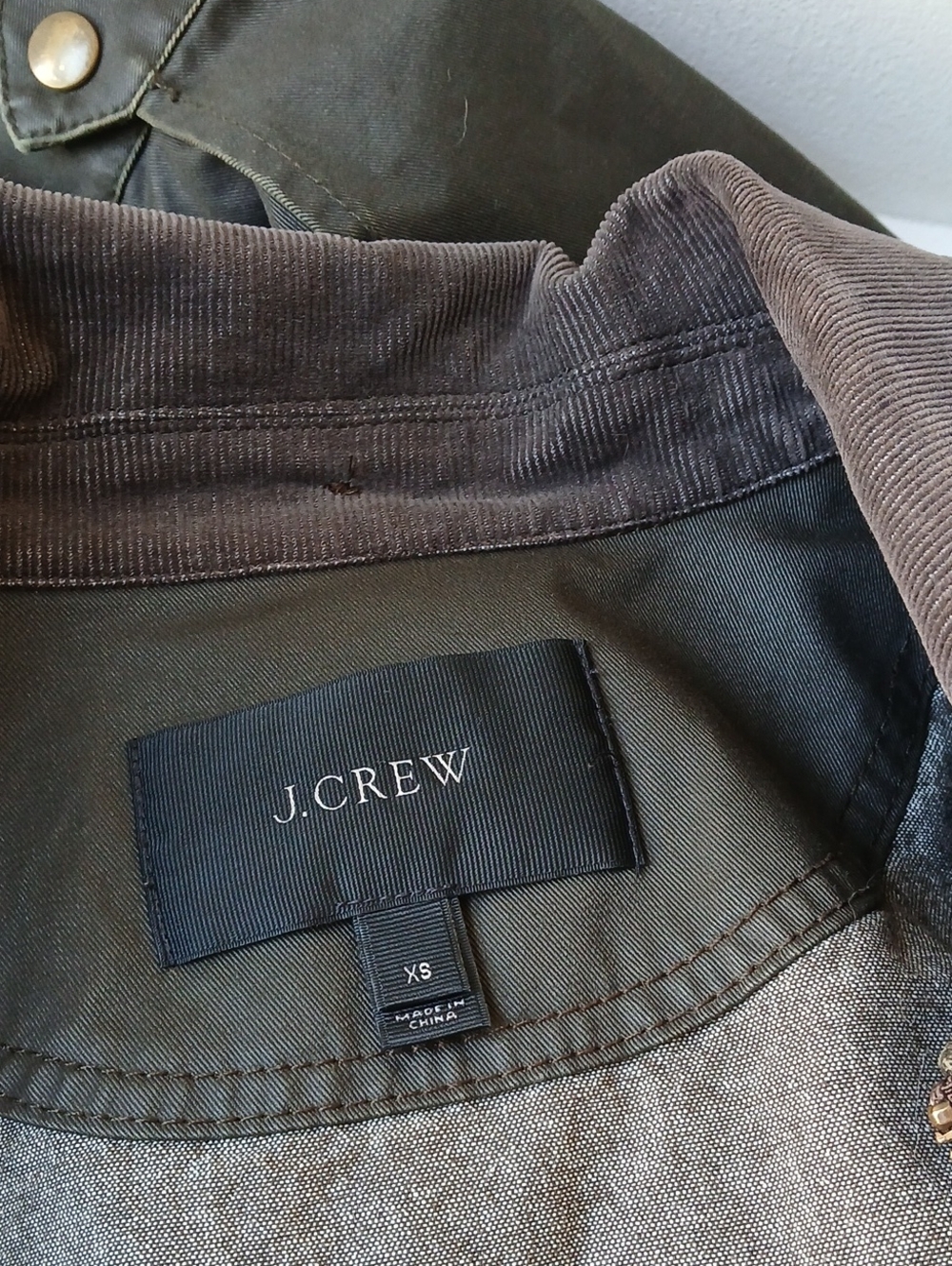 J. Crew Hooded Long Field Jacket Waxed Women's XS - Picture 4 of 6